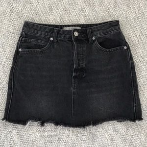 Free people we the free black denim skirt size 26